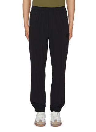 Main View - Click To Enlarge - MONCLER - Drawstring Waist Straight Leg Logo Pants