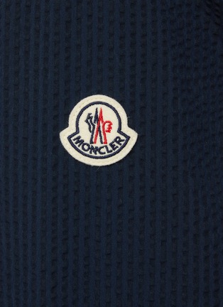  - MONCLER - Dauno Seersucker Cotton Blend Track Jacket