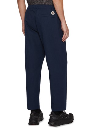 Back View - Click To Enlarge - MONCLER - Belted Straight Leg Pants
