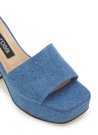 Detail View - Click To Enlarge - SERGIO ROSSI - 90 Denim Platform Sandals