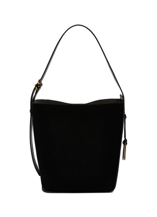 Main View - Click To Enlarge - JOY GRYSON - Crescent Suede Bucket Bag