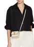 Figure View - Click To Enlarge - JOY GRYSON - Micro Tribeca Leather Crossbody Bag