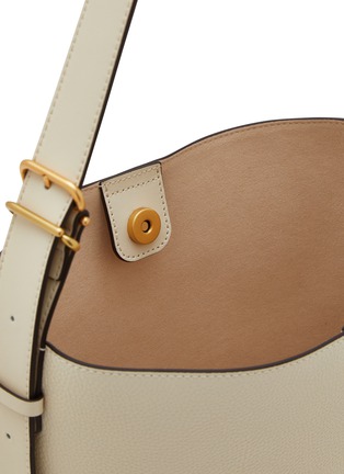 Detail View - Click To Enlarge - JOY GRYSON - Crescent Leather Bucket Bag