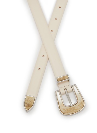 Detail View - Click To Enlarge - DÉHANCHE - Travertine Leather Belt