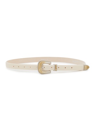 Main View - Click To Enlarge - DÉHANCHE - Travertine Leather Belt