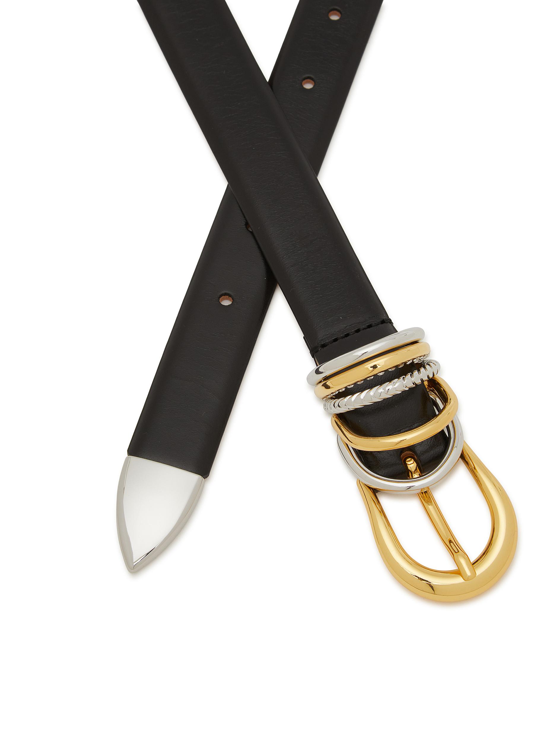 Hollyhock Swarovski Crystal Leather Belt - Thumbnail 3