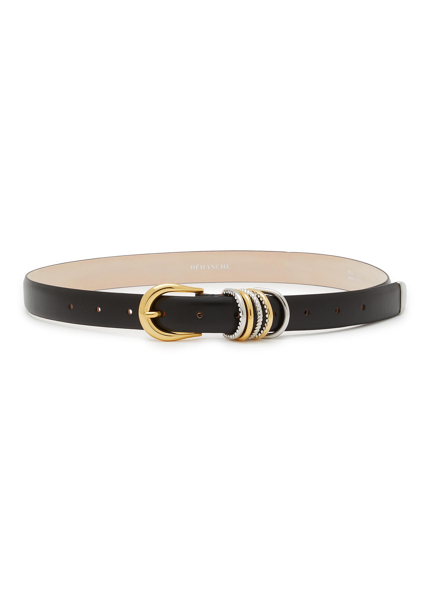 Hollyhock Swarovski Crystal Leather Belt
