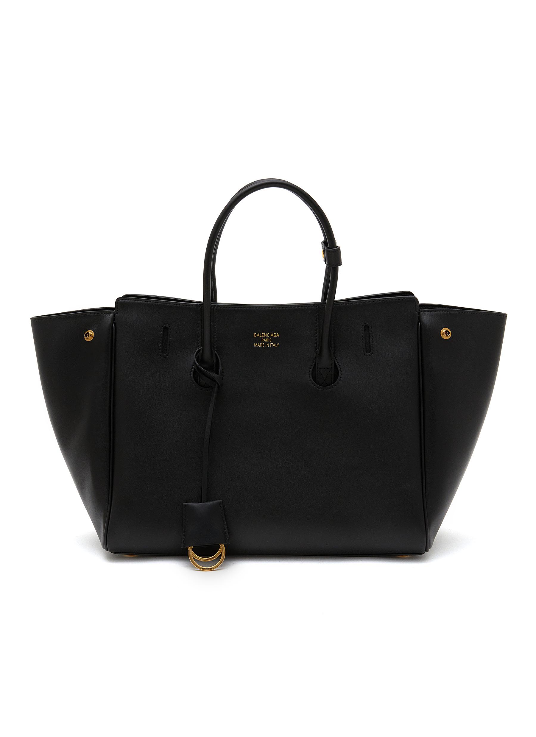 トートバッグ BALENCIAGA Hampton Purse - Balenciaga - Leather - Black BALENCIAGA | Small Hampton Leather Tote Bag | Women | Lane