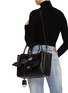 Front View - Click To Enlarge - BALENCIAGA - Small Bel Air Leather Tote Bag