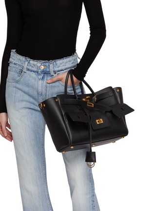 Figure View - Click To Enlarge - BALENCIAGA - Small Bel Air Leather Tote Bag