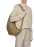 Figure View - Click To Enlarge - LEMAIRE - Large Croissant  Leather Crossbody Bag