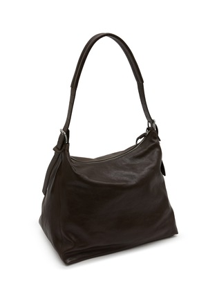 Detail View - Click To Enlarge - LEMAIRE - Belted Paper Leather Hobo Bag