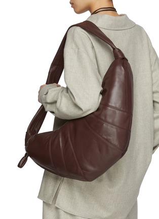 Figure View - Click To Enlarge - LEMAIRE - Large Soft Croissant Leather Bag