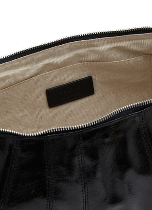 Detail View - Click To Enlarge - LEMAIRE - Large Croissant Coated Cotton Crossbody Bag