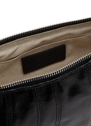 Detail View - Click To Enlarge - LEMAIRE - Small Croissant Coated Cotton Crossbody Bag