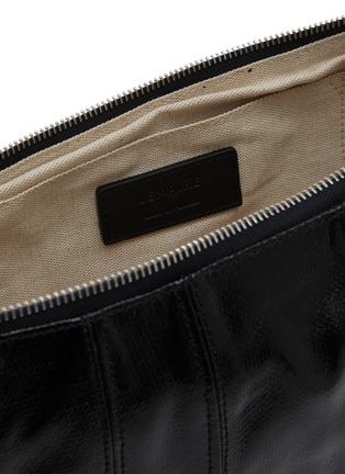 Detail View - Click To Enlarge - LEMAIRE - Medium Croissant Coated Cotton Crossbody Bag