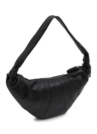 Detail View - Click To Enlarge - LEMAIRE - Large Croissant Leather Crossbody Bag