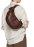 Figure View - Click To Enlarge - LEMAIRE - Fortune Croissant Leather Crossbody Bag