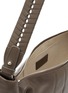 Detail View - Click To Enlarge - LEMAIRE - Medium Croissant Woven Laced Leather Crossbody Bag