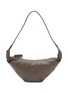 Main View - Click To Enlarge - LEMAIRE - Medium Croissant Woven Laced Leather Crossbody Bag