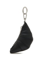 Mini Croissant Key Ring in Black