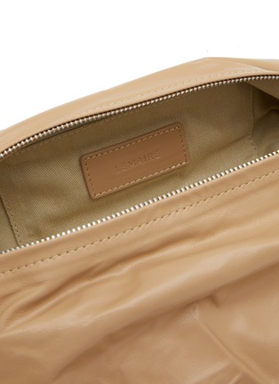 Detail View - Click To Enlarge - LEMAIRE - Small Soft Croissant Paper Leather Crossbody Bag