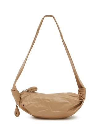 Main View - Click To Enlarge - LEMAIRE - Small Soft Croissant Paper Leather Crossbody Bag