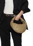 Figure View - Click To Enlarge - LEMAIRE - Mini Fortune Croissant Leather Shoulder Bag