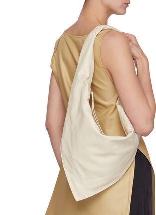 Figure View - Click To Enlarge - LEMAIRE - Small Scarf Leather Shoulder Bag