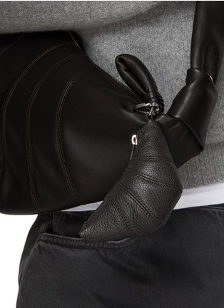 Front View - Click To Enlarge - LEMAIRE - Mini Croissant Leather Keyring
