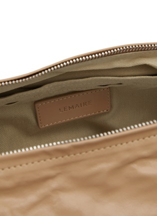 Detail View - Click To Enlarge - LEMAIRE - Medium Soft Croissant Paper Leather Crossbody Bag