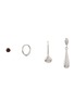 Main View - Click To Enlarge - LEMAIRE - Rhodium Silver Earrings — Set of 4