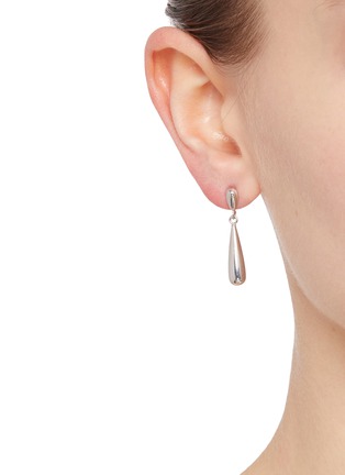 Figure View - Click To Enlarge - LEMAIRE - Rhodium Silver Earrings — Set of 4