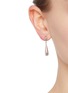 Figure View - Click To Enlarge - LEMAIRE - Rhodium Silver Earrings — Set of 4