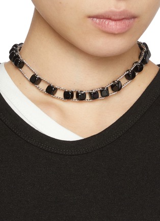 LEMAIRE | Abacus Onyx Brass Necklace | Women | Lane Crawford