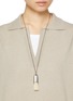 Figure View - Click To Enlarge - LEMAIRE - Personal Brush Brass Necklace