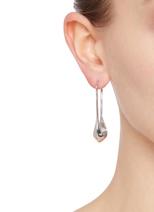 Figure View - Click To Enlarge - LEMAIRE - Rhodium Silver Drop Earrings