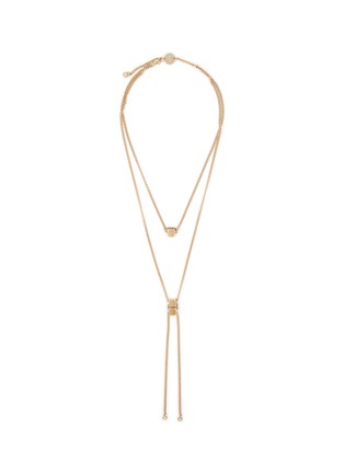 Main View - Click To Enlarge - LEMAIRE - Abacus Bolo Tie Brass Necklace