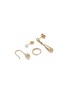  - LEMAIRE - Gold Plated Silver Earrings — Set of 4