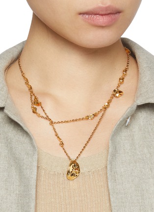 2024高い素材  Plated Gold Estampe | LEMAIRE Brass Lane | Women | Necklace アクセサリー