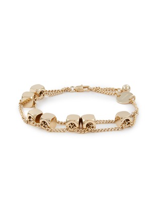 Main View - Click To Enlarge - LEMAIRE - Abacus Brass Bracelet