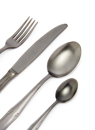Detail View - Click To Enlarge - MEPRA - Bavaria Peltro Cutlery Set of 8 — Oro Nero