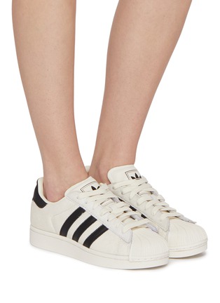 Figure View - Click To Enlarge - ADIDAS - Superstar II Low Top Women's Sneakers