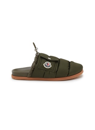 Main View - Click To Enlarge - MONCLER - Mon Pocket Padded Leather Mules