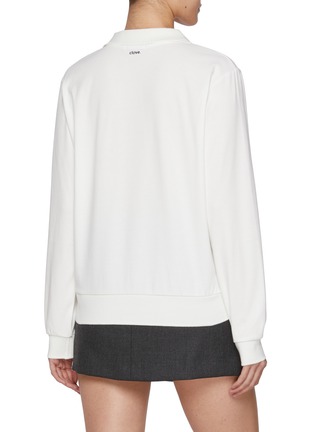 Back View - Click To Enlarge - CLOVE - Logo Collar T-shirt