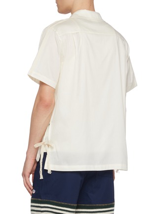 Back View - Click To Enlarge - ADIDAS - x CLOT by Edison Chen Cotton Bowling Shirt