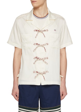 Main View - Click To Enlarge - ADIDAS - x CLOT by Edison Chen Cotton Bowling Shirt