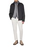 Figure View - Click To Enlarge - EQUIL - Stand Collar Zip Up Virgin Wool Cardigan