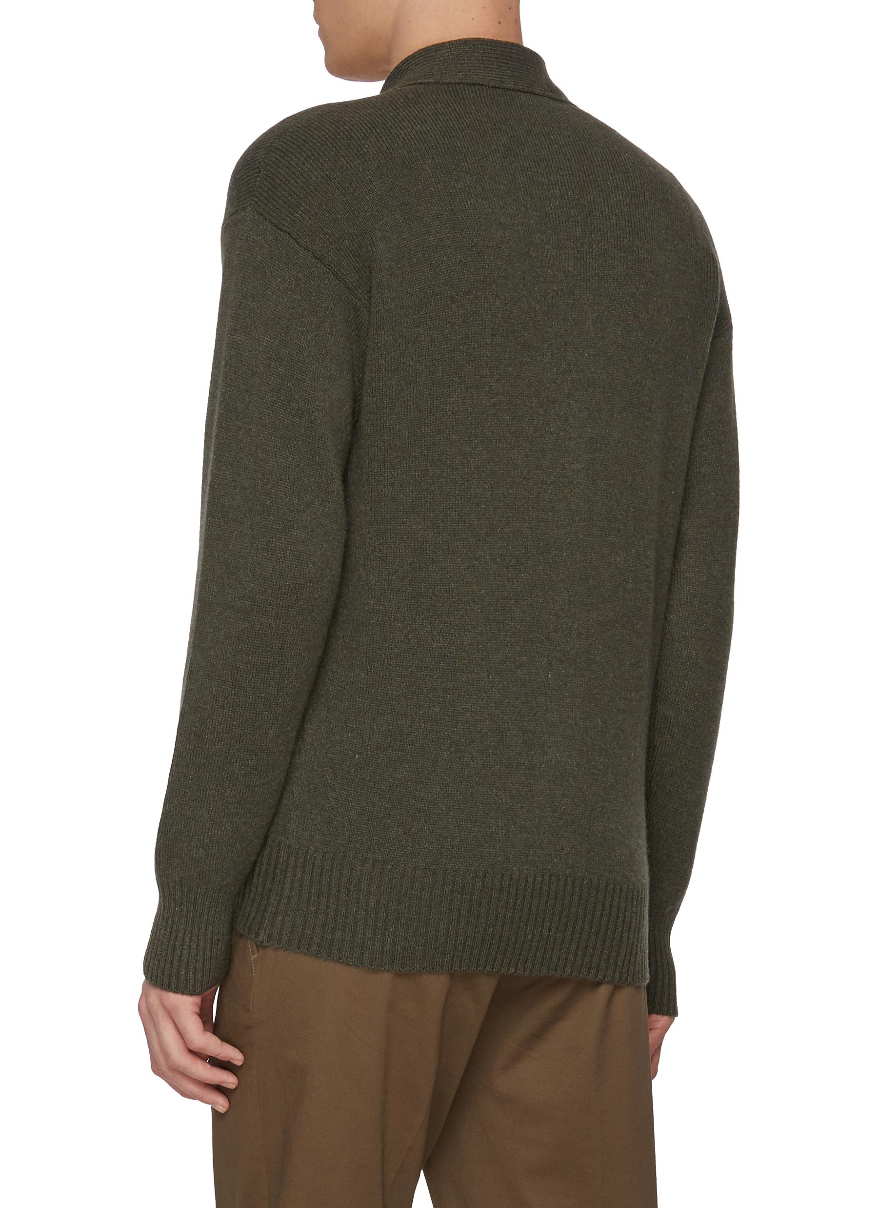 Button Virgin Wool Cardigan - Thumbnail 3