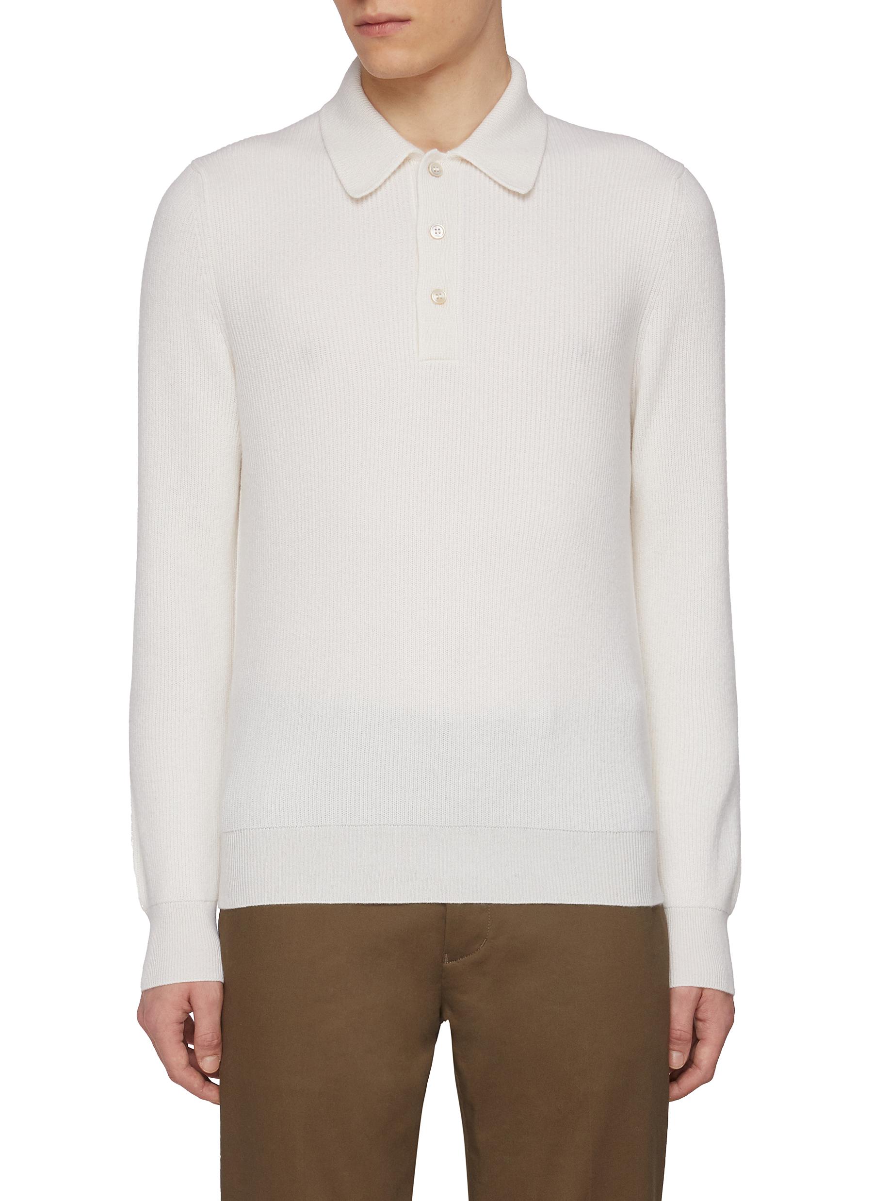 Knitted Cashmere Polo Shirt